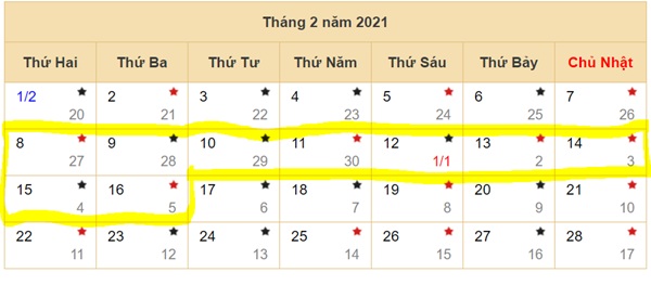 Lịch nghỉ tết Tân Sửu 2021 của học sinh Hà Nội